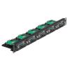 1U Rackmount for RPi, SSD Bracket for Any 2.5" SSDs, Hold Up to 5 RPi 5/4B/3B Boards, Front-Removable wit